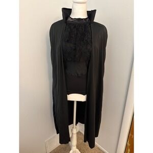 California Costume Collection Headless Horseman‎ Black Cape Top, Goth, Witch